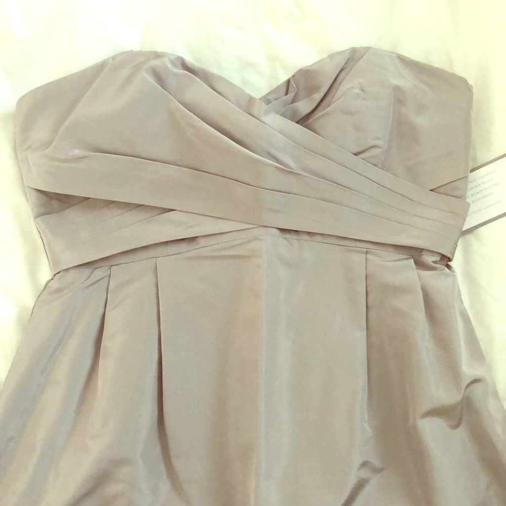 J. CREW Silk Taffeta Gown - Driftwood